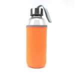 Sticla de apa OKTANE, cu maner textil si husa termoizolanta din neopren, 500 ml, Orange